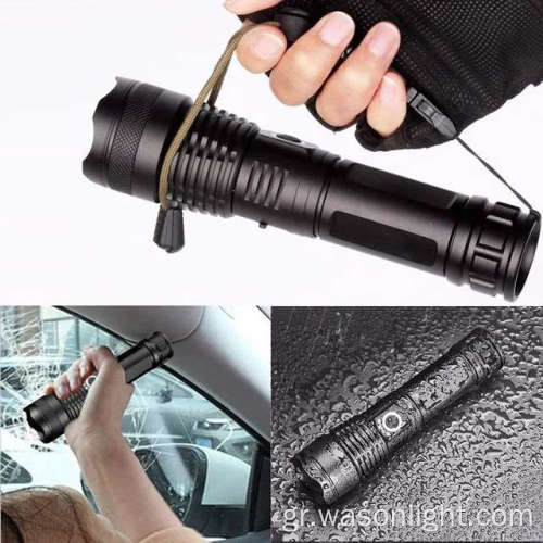 2022 Hot Sale XHP50 1000 Lumens Ultra Bright Micro USB 18650/3*AAA Rechargable Torch Zoomable